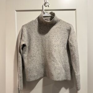 Everlane Speckled Gray Cashmere Turtleneck Sweater Size M